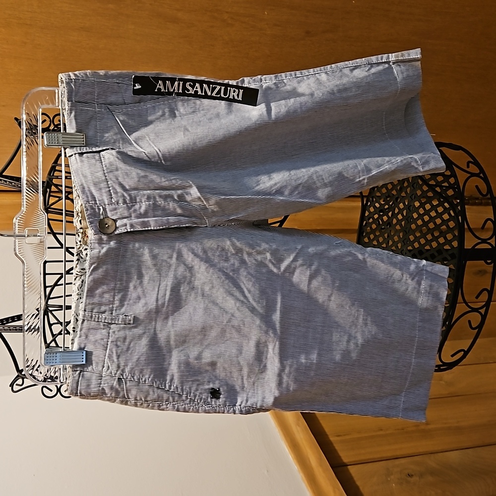 Pinstripe Bermuda Shorts